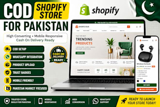 build a high converting shopify cod store for pakistan