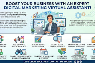 be digital marketing manager and virtual assistant