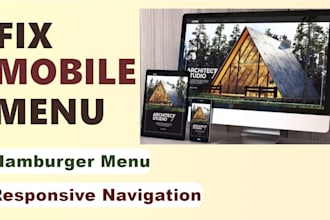 fix responsive mobile menu and hamburger menu issues