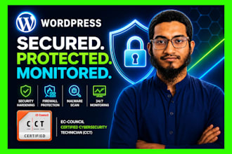 secure wordpress website with security hardening and monitoring
