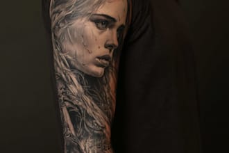 draw an awesome tattoo sleeve art
