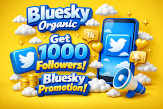 do bluesky organic followers, bluesky promotion and blue sky promotion