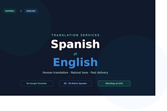 translate general texts between spanish and english