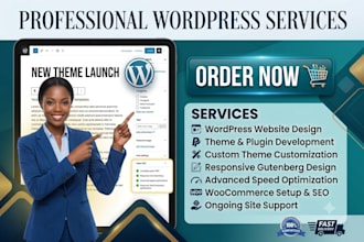 design wordpress website, with elementor,  and wordpress oxygen builder
