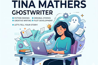 be your ghostwriter for books in english