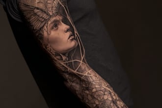 draw an awesome tattoo sleeve art