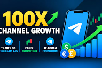 100x channel growth, trader do telegram ads, forex promotion, telegram promotion