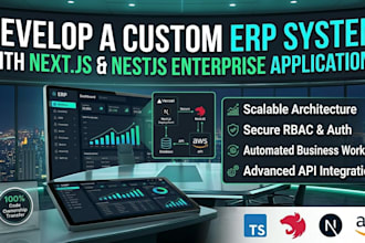 develop a custom erp system using nextjs and nestjs
