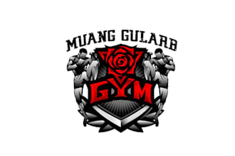 design train hard, fighter, martial art, rose logo