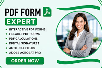 create interactive fillable PDF forms in adobe acrobat with calculations