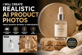 create realistic ai product photos