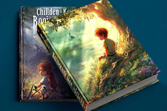 design a colorful children book cover that attracts readers