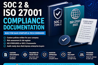 deliver a iso27001 or soc 2 compliance documentation package for your sa