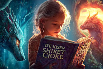 illustrate a professional children story book with colorful