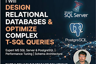 design relational databases and optimize complex tsql queries