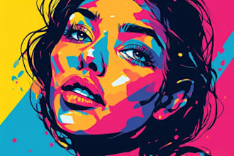 make professional wpap pop art portrait