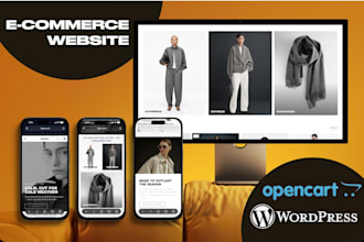 develop and design wordpress and opencart ecommerce websites