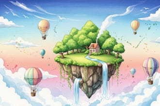 draw anything with watercolor illustration style