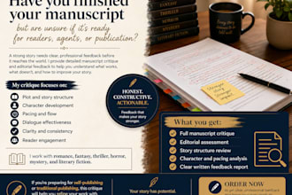critique your manuscript and provide detailed editorial feedback