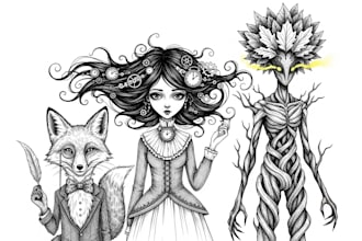 create digital art with pen and ink illustration