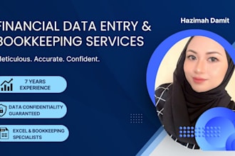 provide financial data entry and bookkeeping services