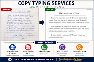 do copy typing and retyping