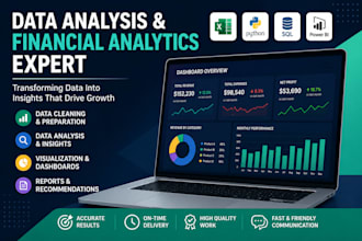 data analysis, financial analytics, dashboards and reports