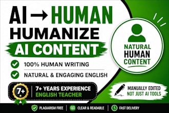 humanize ai content into natural and engaging human writing