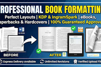 do book formatting and digital flip page