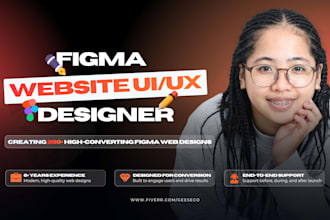 design a high converting cro focused website in figma
