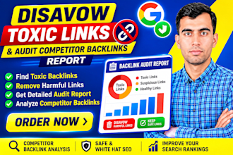 disavow toxic links and audit competitor backlinks  report