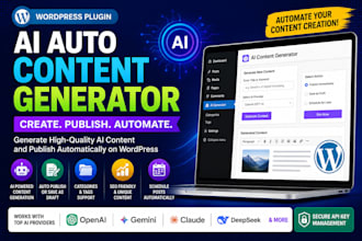 create a custom wordpress ai auto blog posting plugin