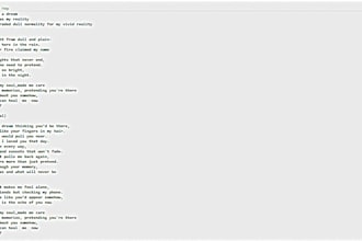 write custom english song lyrics for your next song