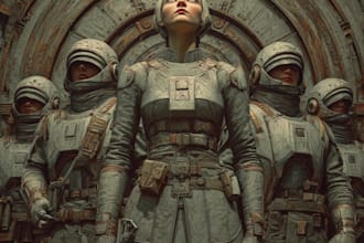 create vintage comic, horror and sci fi art
