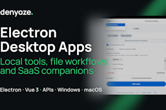 build a desktop app or companion tool with electron and vue