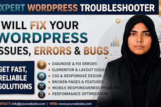 fix wordpress website errors, bugs, and issues