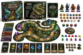 create realistic kickstarter board game and card game mockups, card game design