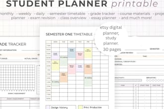 create student planner, study tracker, assignment dashboard google sheets  api