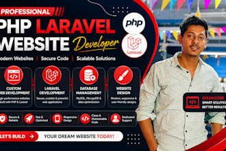 develop custom laravel web application and website