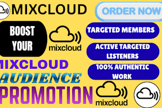 promote your mixcloud  show to targeted listeners