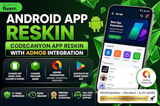 reskin android app, codecanyon app reskin with admob integration