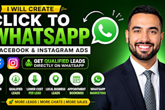 setup click to whatsapp ads campaign facebook meta ads instagram ads linkedin ad