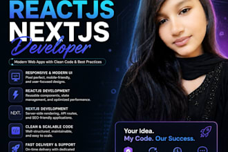 build responsive react js and next js web applications