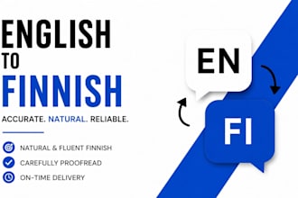 translate your text from english to finnish
