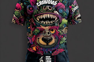 design eye catching custom t shirt graphics