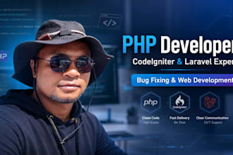 fix PHP, codeigniter and laravel bugs or develop web features