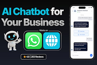 build an ai chatbot for your small business website or whatsapp