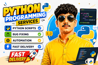 do python programming tasks and fix python errors