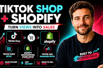 setup tiktok shop, shopify dropshipping website setup, tiktok shop ads setup