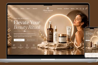 design skincare shopify store skincare website beauty website skin care website